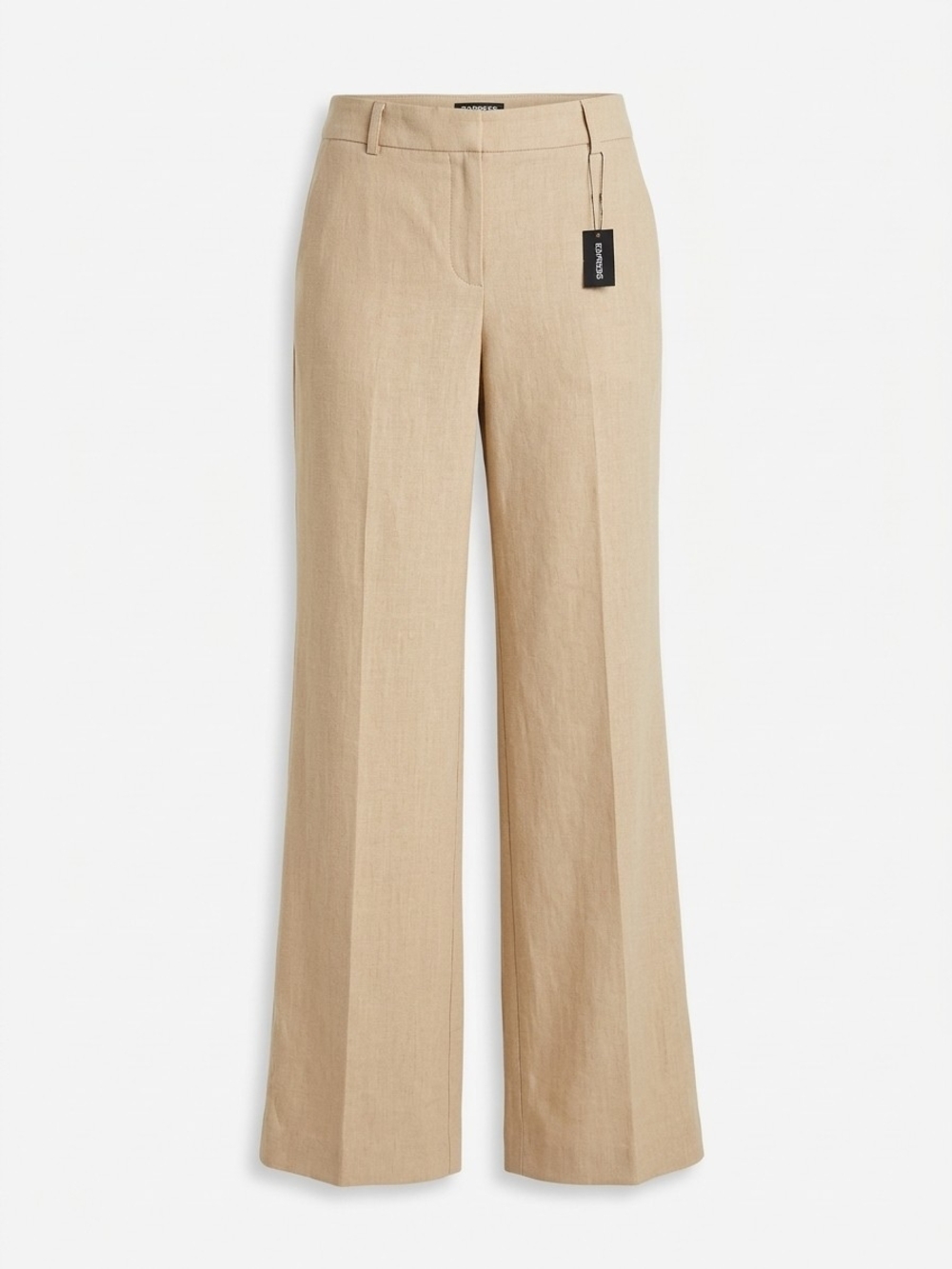 Express Beige Wide-Leg Trousers